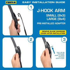 Rain-X 810335 Total Clear Beam Wiper Blades 26" & 20" Windshield Wipers for All-Weather Performance, Rubber Squeegee for Smooth Clean Wipe & Quiet Operation - 2 Pack Value